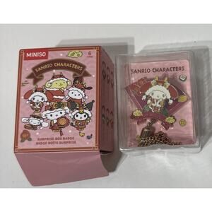 2025 Miniso Sanrio Surprise Box Badge My Melody Metal Pin 3D Jewelry Opened Box